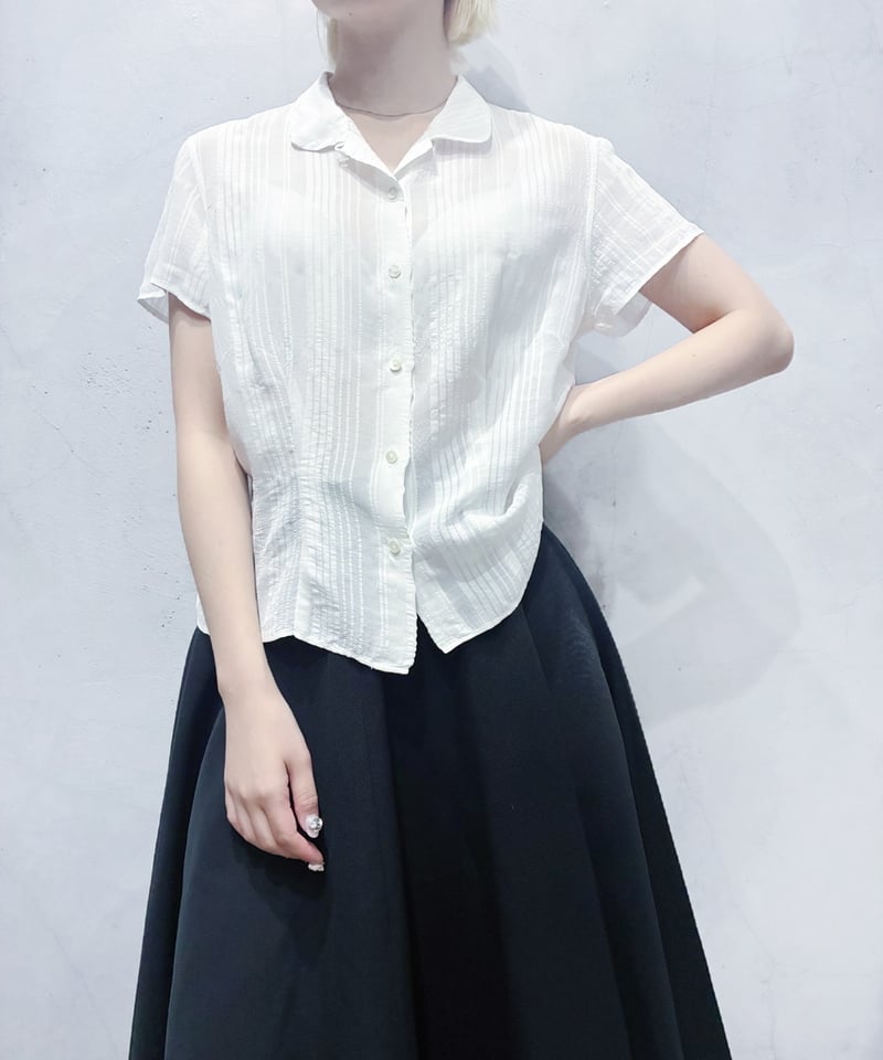 JIL SANDER Short Sleeve Open Collar Shirt WH |