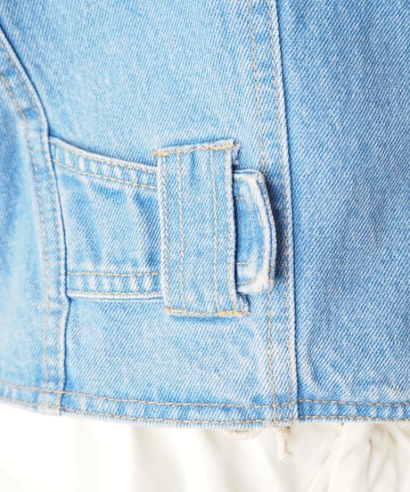 Yellow Stitch Denim Riders Jacket BL