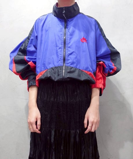 NIKE Nylon Jacket BK BL RE