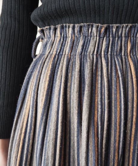 Stripe Easy Tight Skirt GRYE