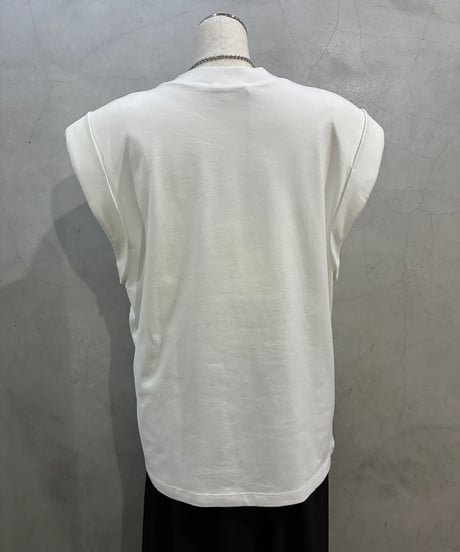Alexander McQUEEN N/S Padded Logo Tee WH