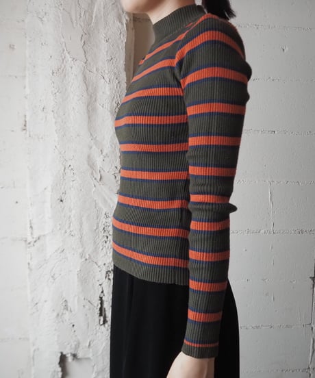 Mock Neck Rib Knit KAOR