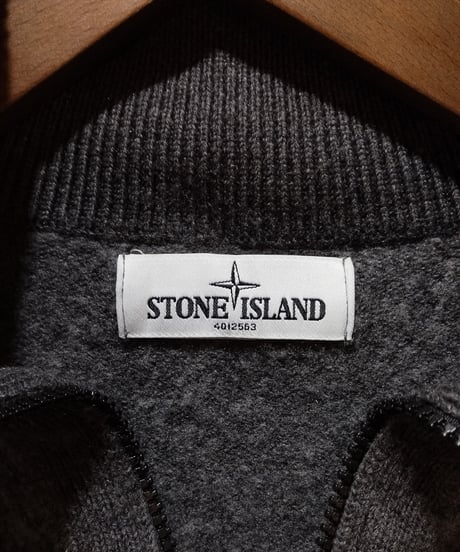 STONE ISLAND High Neck Half Zip Knit DGR