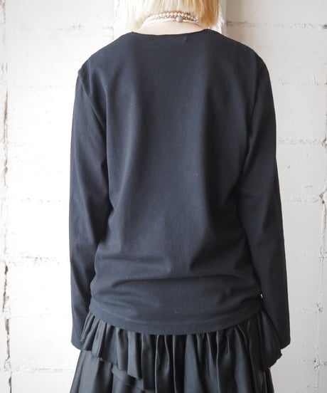 BLACK COMME des GARCONS Scarf Design L/S Tops PIBK