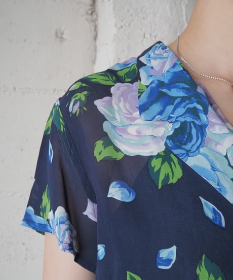 KENZO Flower Pattern Sheer Shirt NV