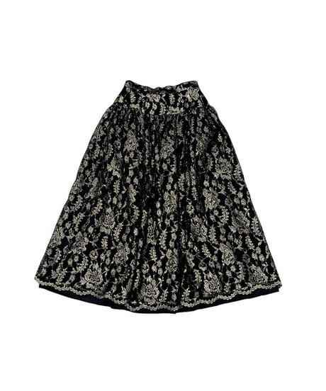 Glitter Embroidery Volume Skirt BKGD