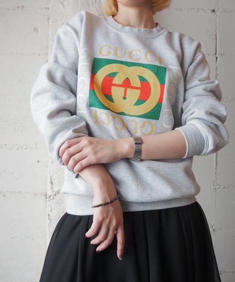 1980〜90s GUCCI Bootleg Logo Sweat GR