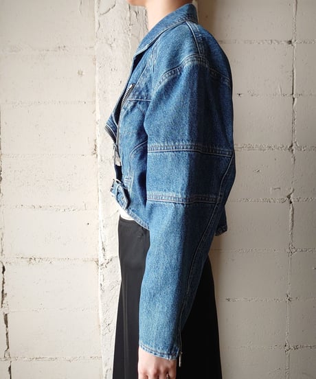 Big Zip Denim Riders Jacket NV