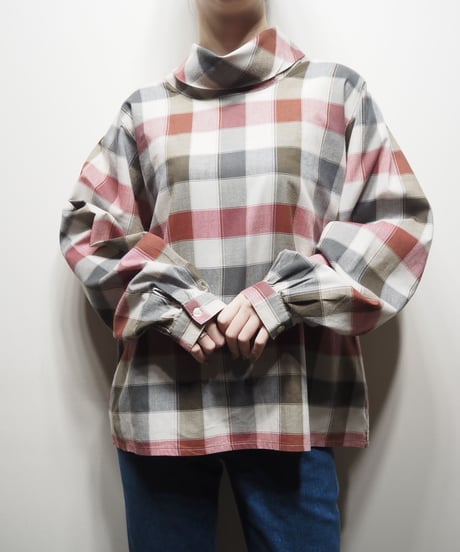 Pullover Check Blouse RE
