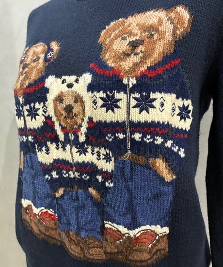 Ralph Lauren Winter Bear Family Knit NV
