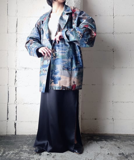 Horse Pattern Tailored Jacket BL