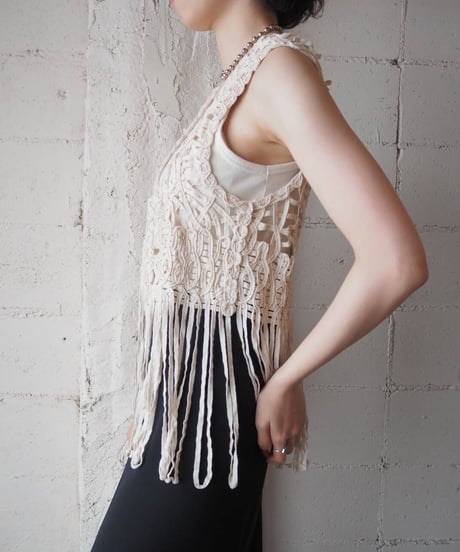 Tape Embroidery Vest IV