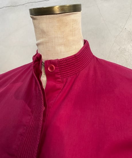 Band Collar Fly Front Shirt PI