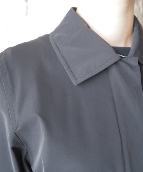 MaxMara Bal Collar Nylon Coat BK