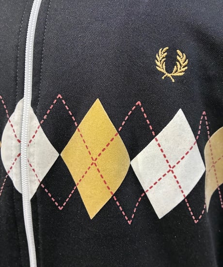FRED  PERRY Argyle Track Jacket BK
