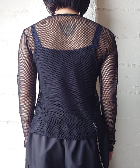Mesh L/S Cutsewn BK