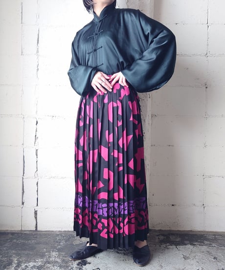 Silk China Shirt BK