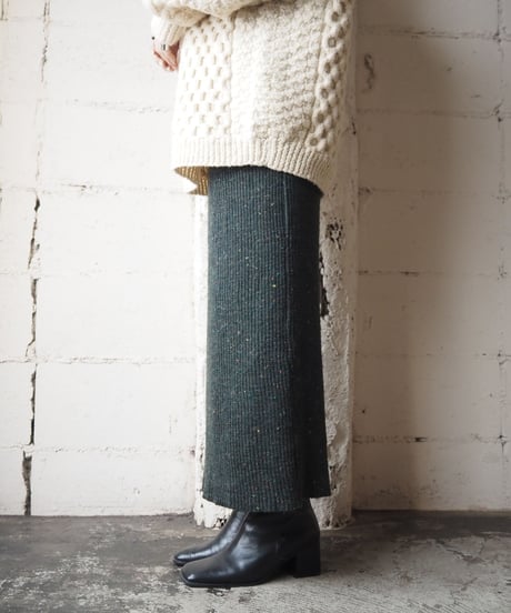 Rib Knit Tight Skirt GN