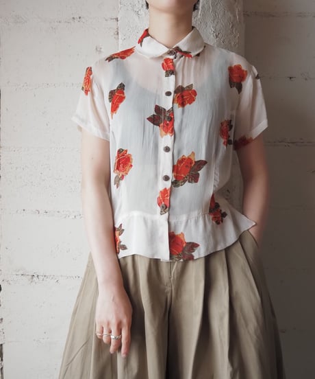 シャツ/ブラウス(長袖/七分) orfeo vintage ruffle collar blouse CATEGORY SHIRT・BLOUSE | Orfeo