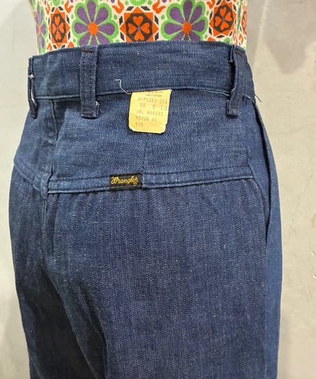 1970's Wrangler Center Press Flared Denim BL