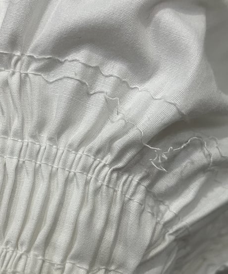 Frill Collar Volume Sleeve Blouse WH