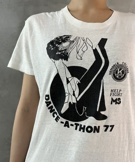 "DANCE-A-THON77" Print Tee WHBK