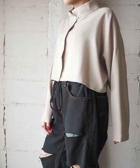 Stand Collar Short Shirt BE