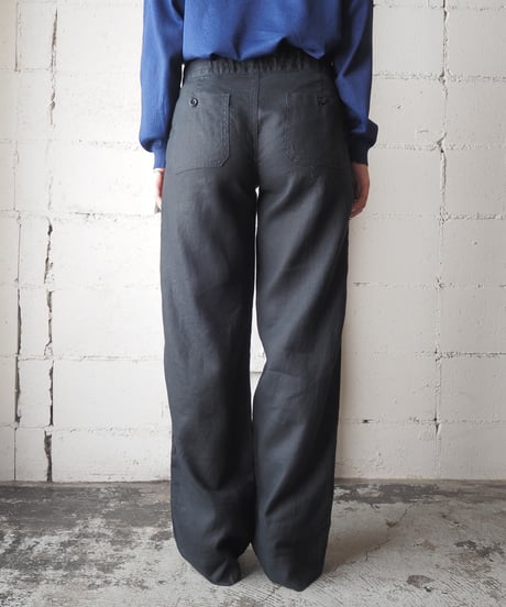 LAUREN Ralph Lauren Linen Wide Pants BK
