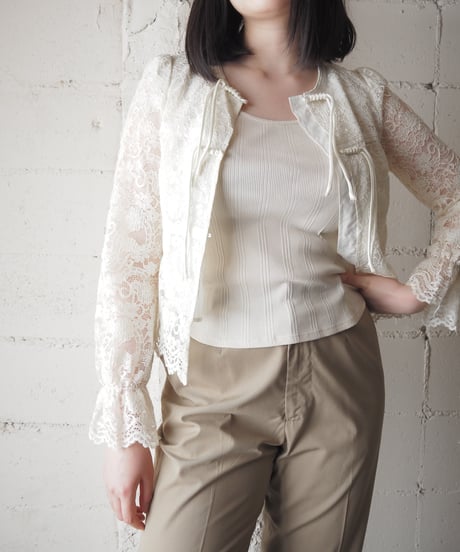 Tie-Front Lace Layering Jacket IV