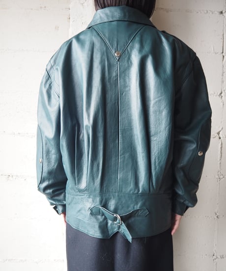 Stand Collar Leather Jacket GN