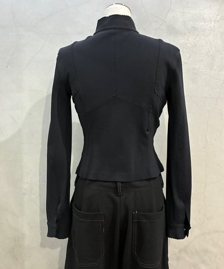SPORTMAX Paneled Seam Design Zipup Tops BK