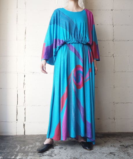 1970's Dolman Sleeve Dress BL
