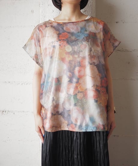 Sheer Flower Tops BKOR