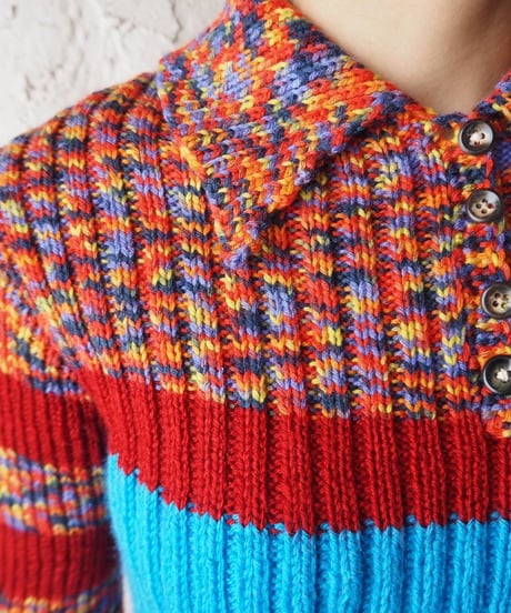 Mix Color Polo Knit RD