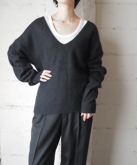 Acne Studios Vneck Mohair Knit BK