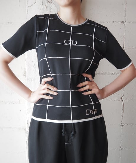 Christian Dior Check Pattern Knit BKWH