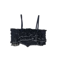 REMAKE Lace Frill Bustier BK