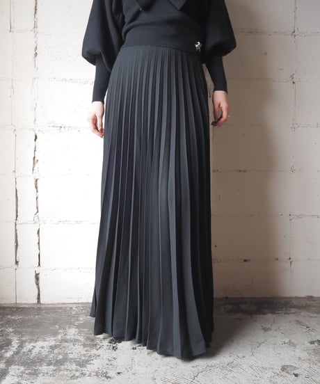 Accordion Pleats Skirt BK