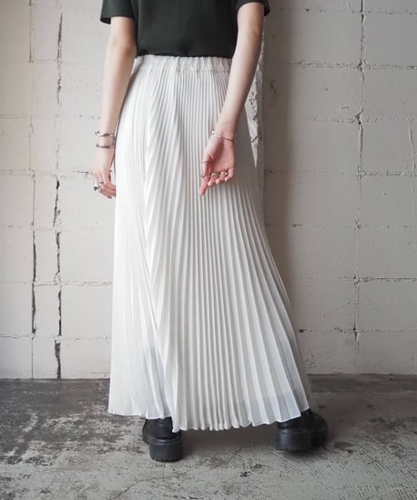 Pleated Sheer Skirt WH