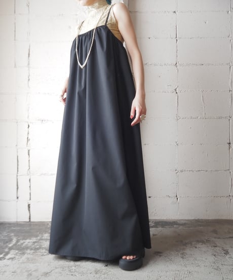 Gather Camisole Dress BK
