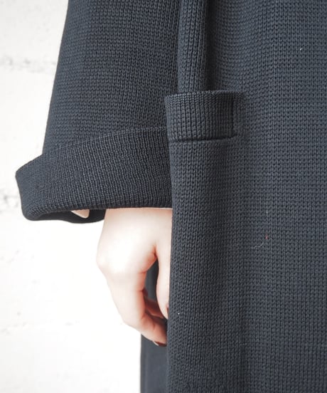1960-70's DORCE Collarless Knit Jacket BK