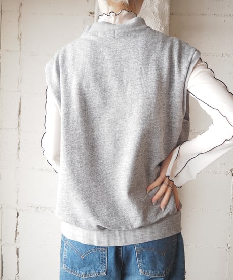 Sleeveless Zip Sweat Vest GR