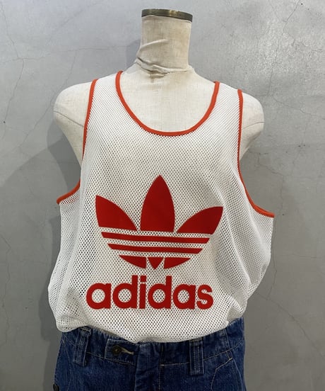adidas Flock Print Mesh Tank Top WH RE