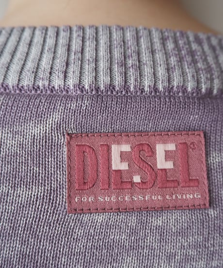DIESEL Sustainable Textured Cropped Knit PURWH