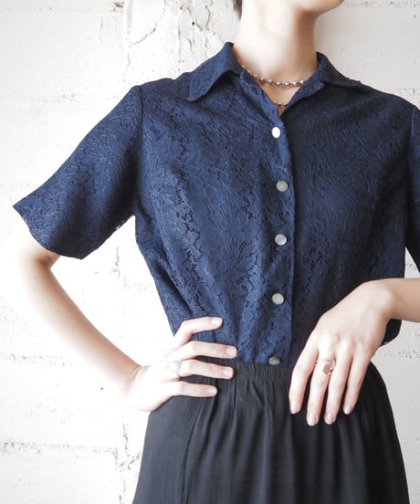 1960-70's Euro Lace Blouse NV