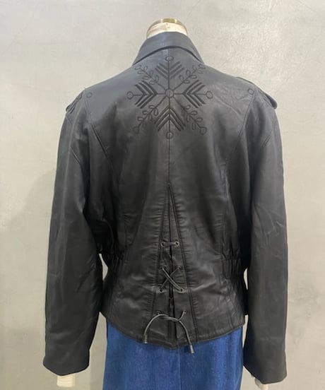 Back Lace Up Leather Riders BK