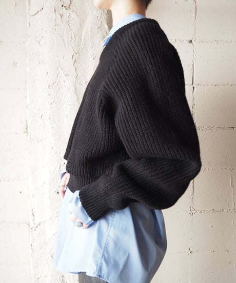 Crew Neck Cropped Sweater BK