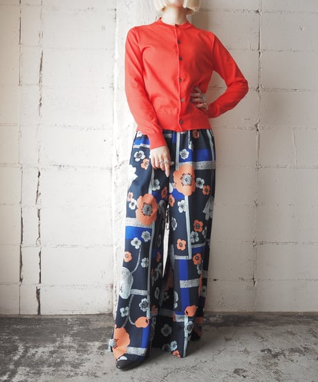 1970's Flower Pattern Flared Pants ORBL