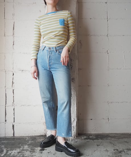 1970's Sears Border L/S Cutsewn YELBLWH