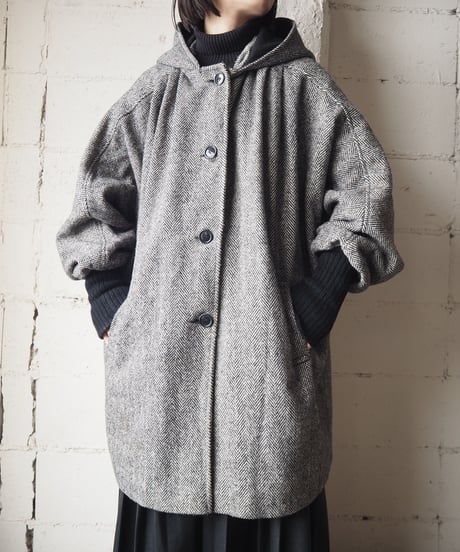 Tweed Long Rib Jacket BKWH